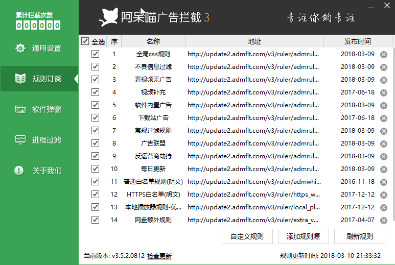 ADM阿呆喵规则订阅