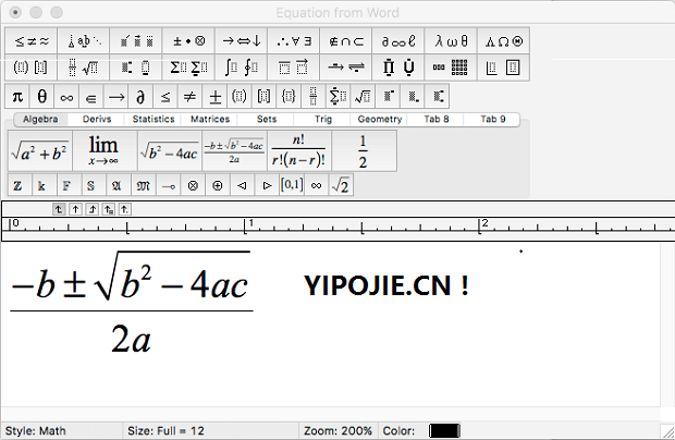 数学公式编辑器 MathType v7.1.0（302）Mac 汉化版