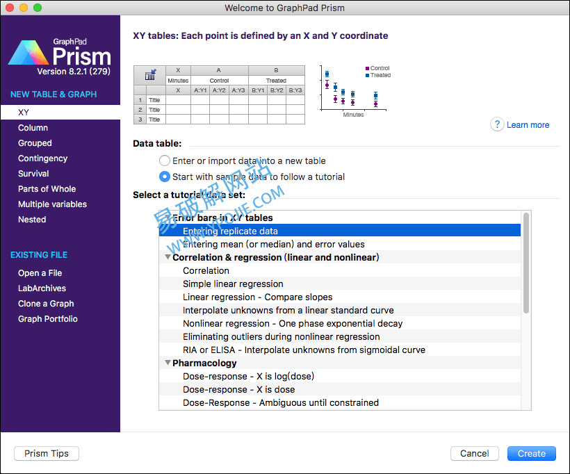 GraphPad Prism for Mac