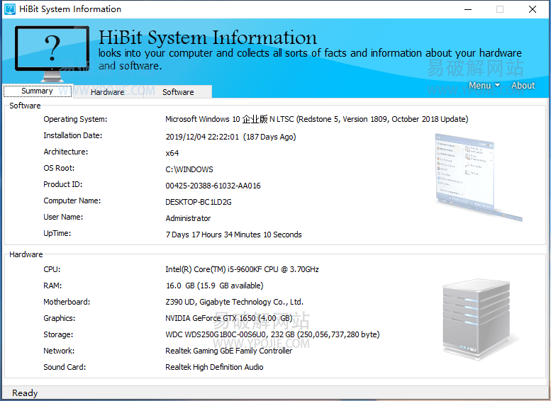 HiBit System Information