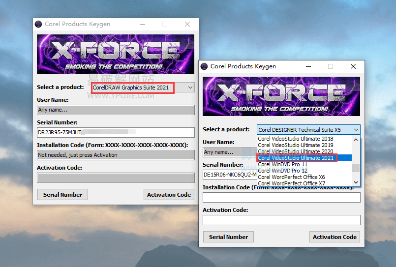 Corel Products Keygen 2021 X-FORCE